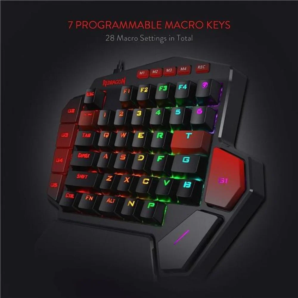 DITI One-Handed RGB Mechanical Gaming Keyboard,Type-C Professional Gaming Keypad